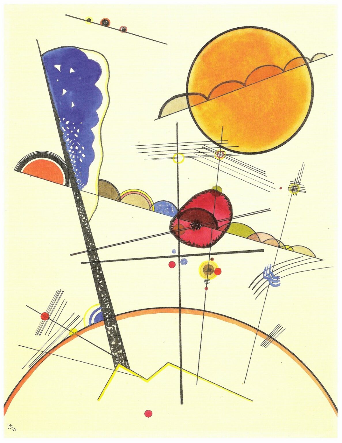 Kandinsky Wachsen (Growth, 1923)