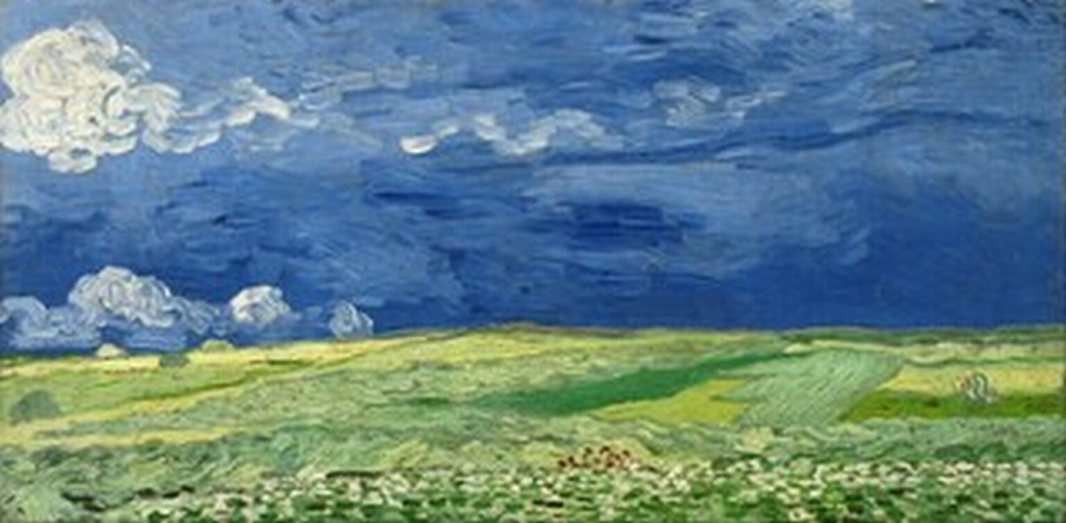 Van Gogh Wheatfield Under Thunderclouds (1890)