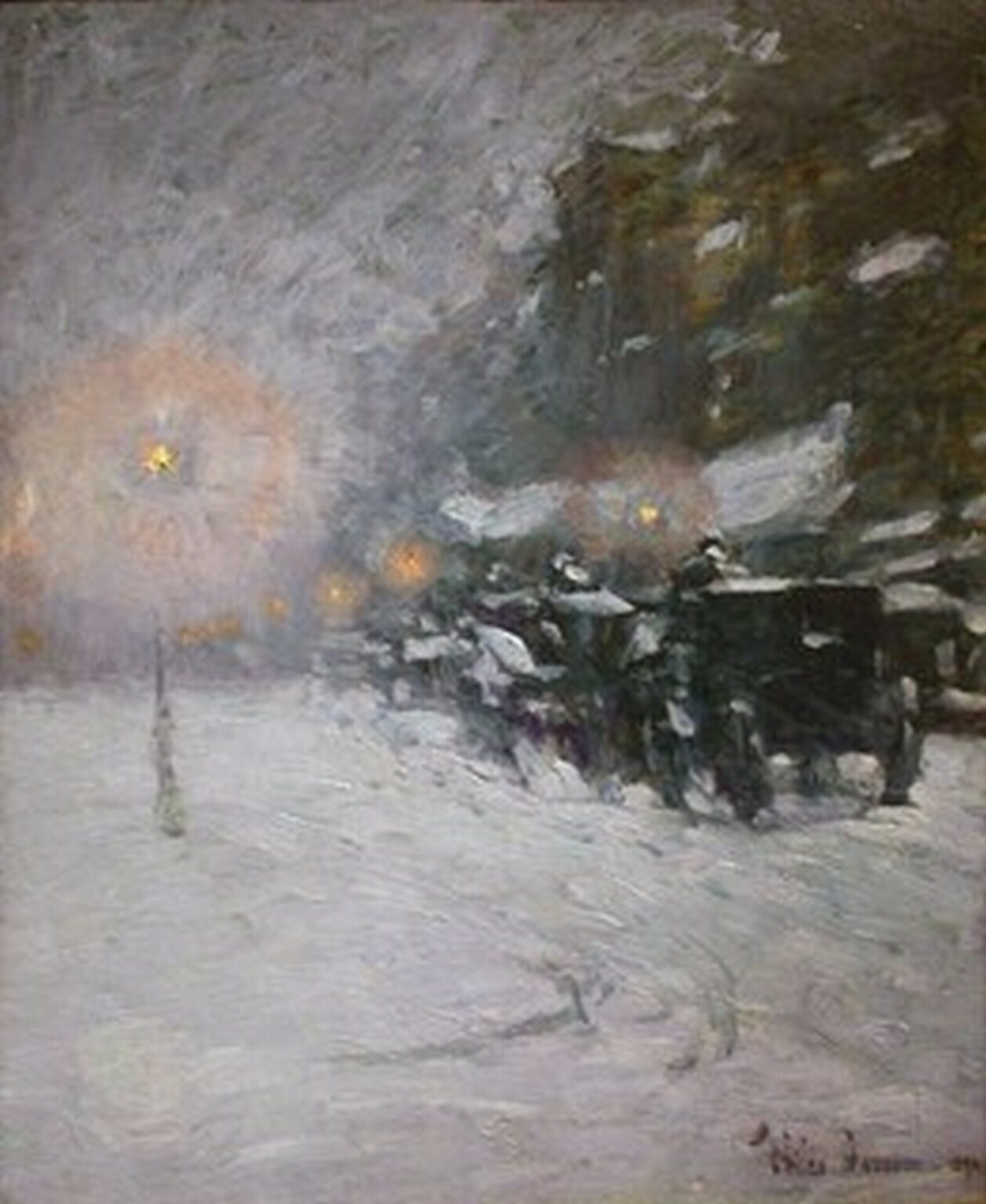 Hassam Winter, Midnight (1894)