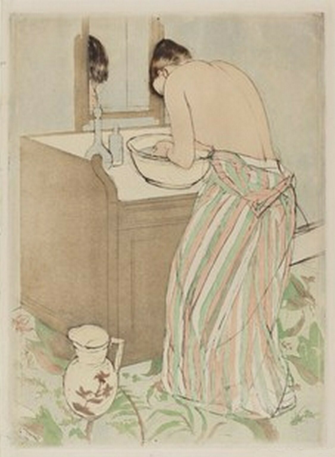 Cassatt Woman Bathing (2) (1890-91)