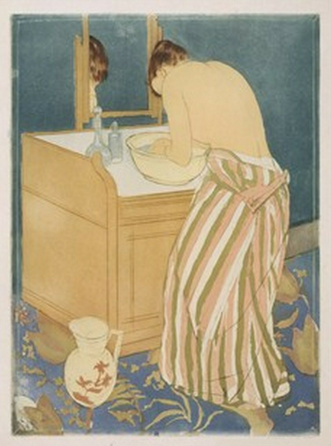 Cassatt Woman Bathing (La Toilette, 1890-91)