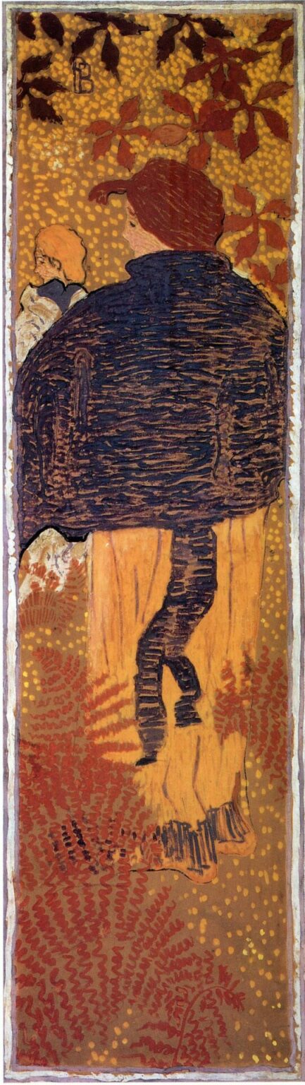 Bonnard Woman in a Blue Pelerine (1892-98)