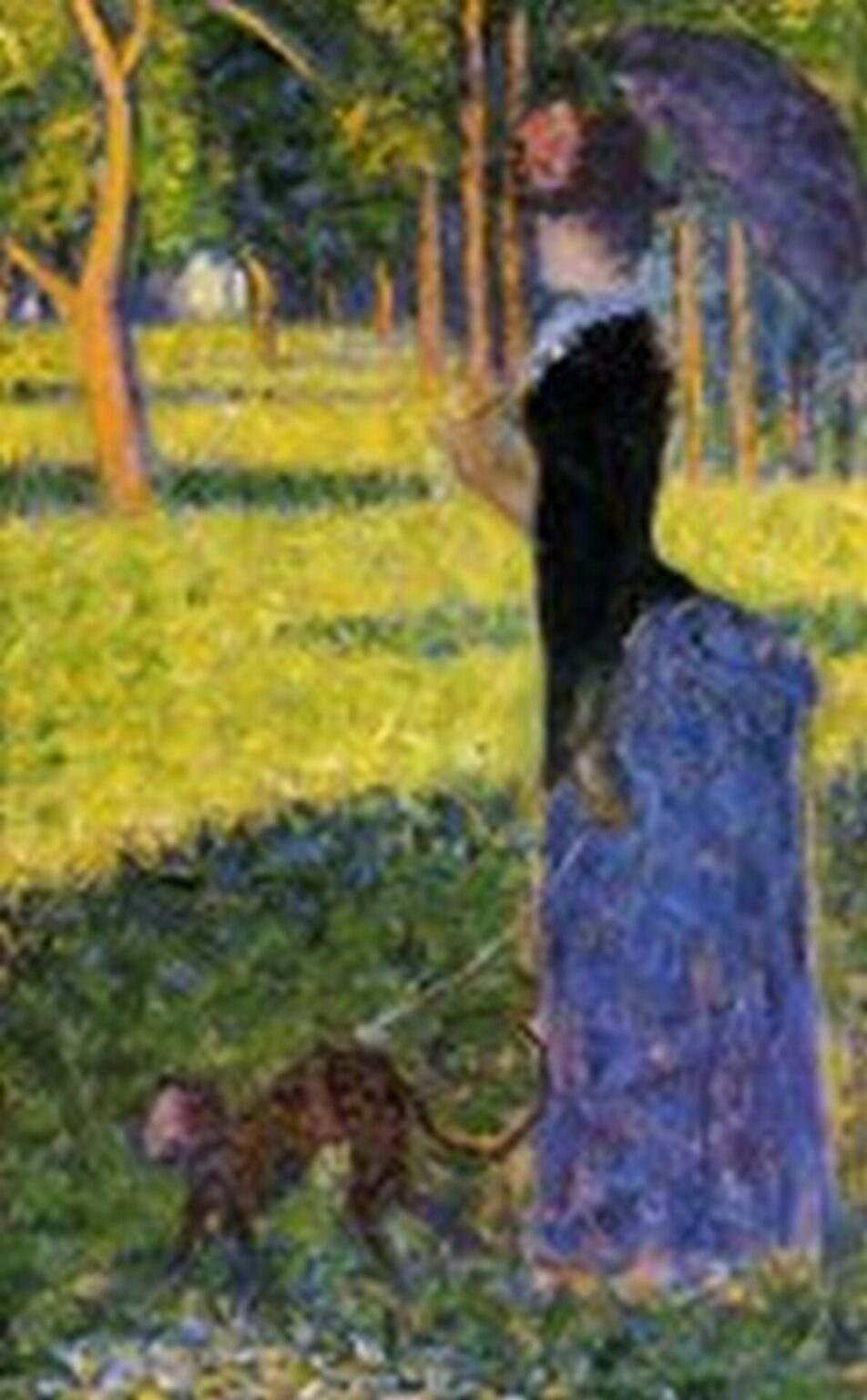 Seurat Woman with a monkey (1884)
