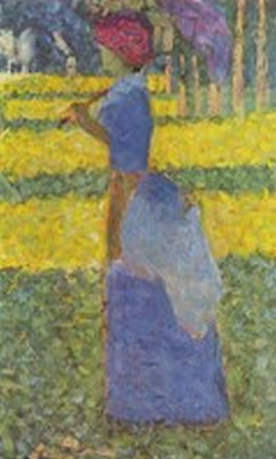 Seurat Woman with umbrella (1884)