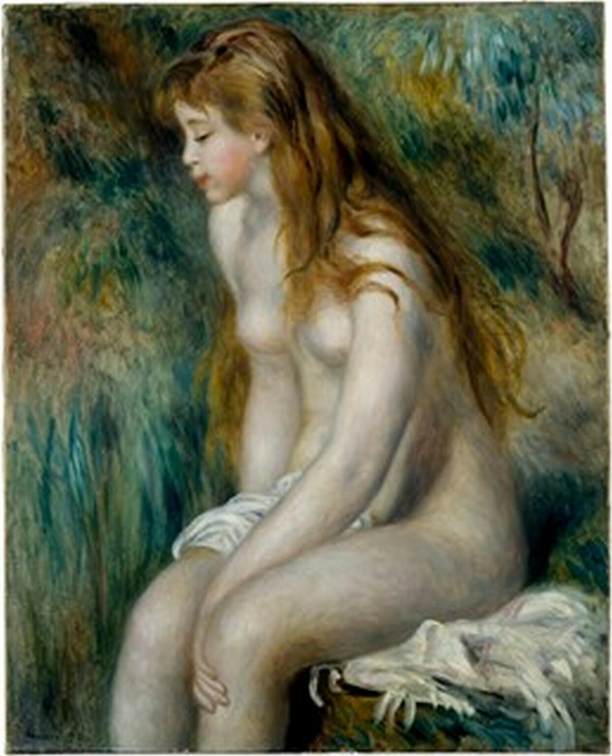 Renoir Young Girl Bathing (1892)
