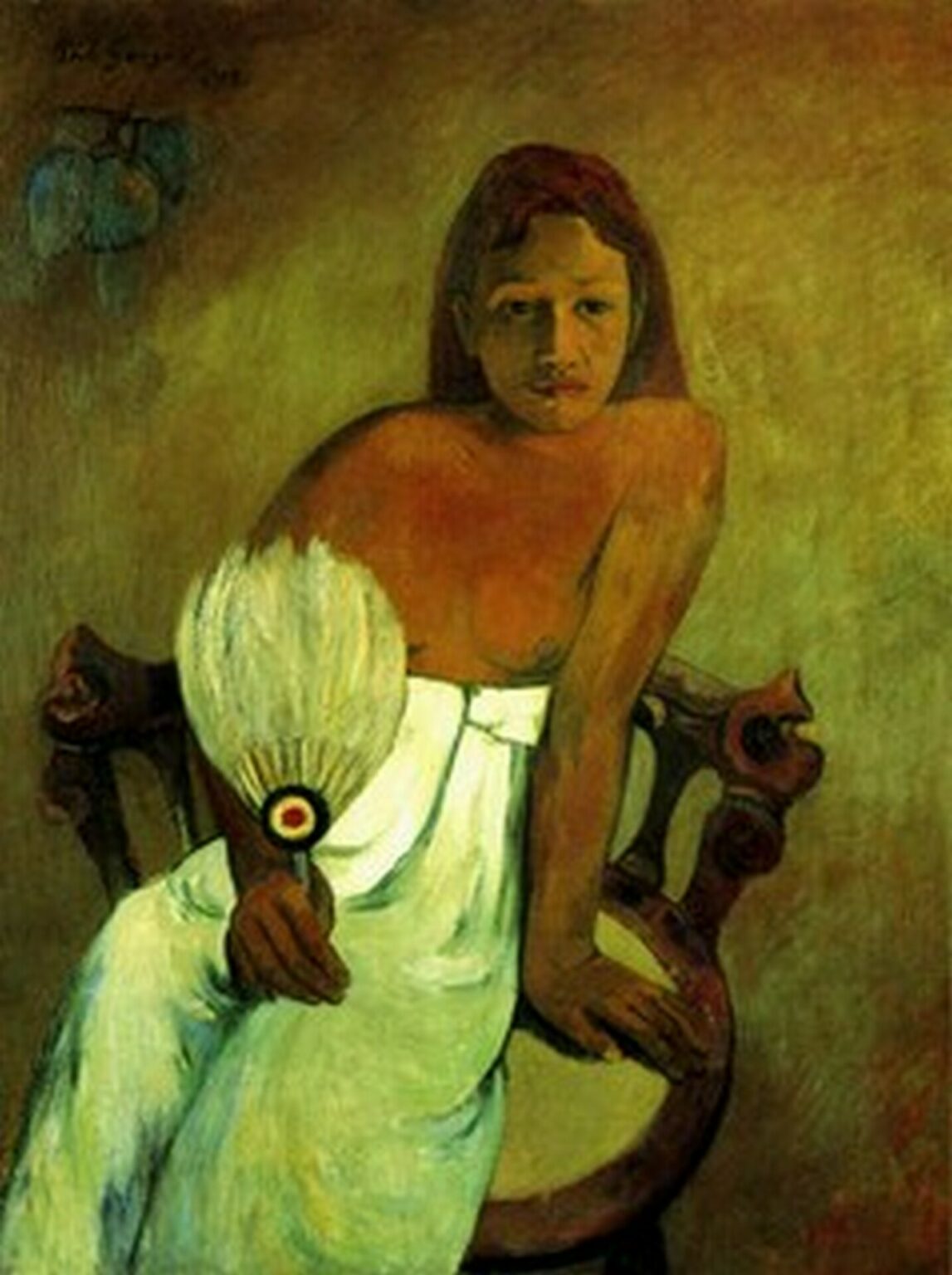 Gauguin Young Girl With Fan (1902)
