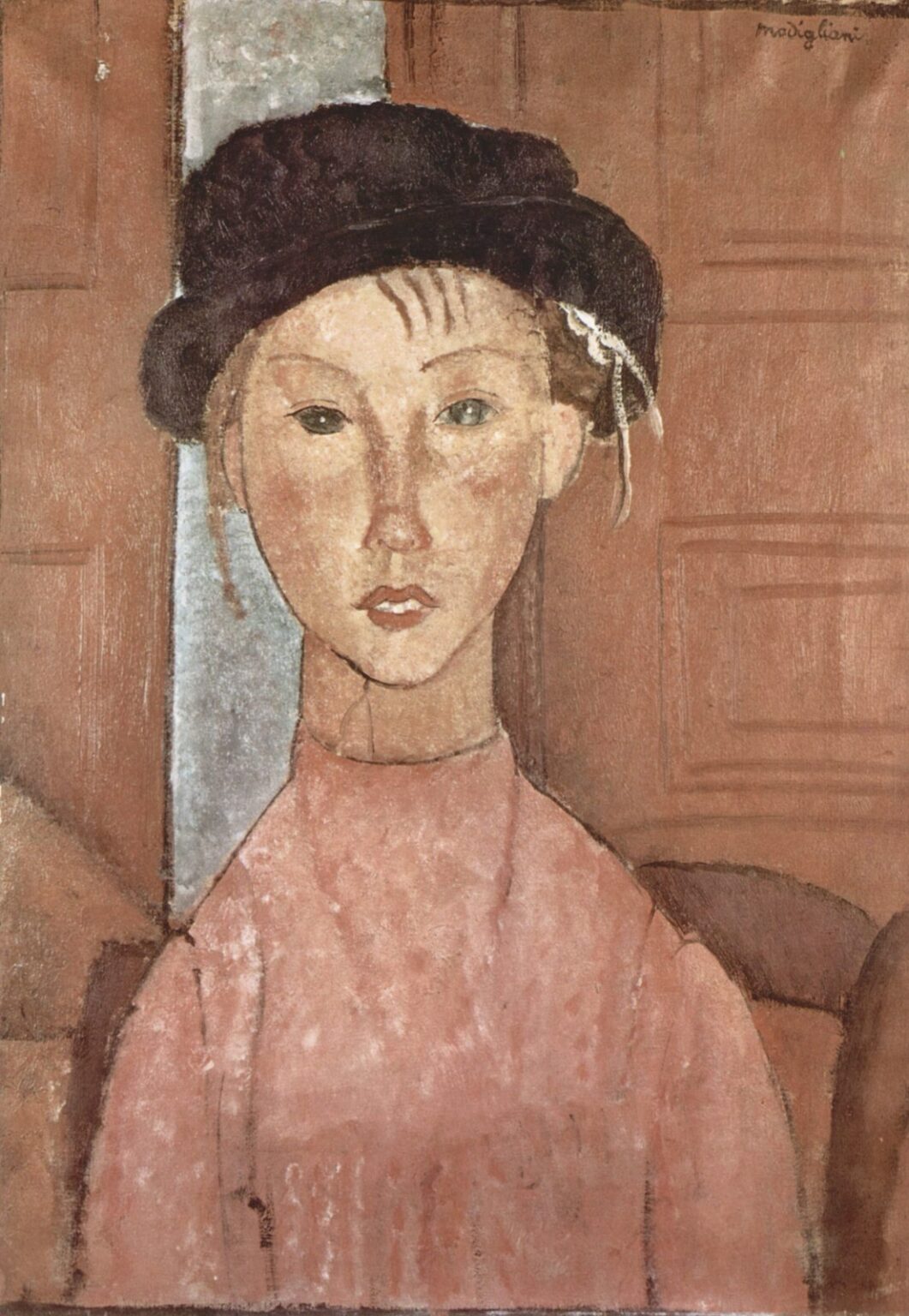 Modigliani Young Girl in Beret (1918)