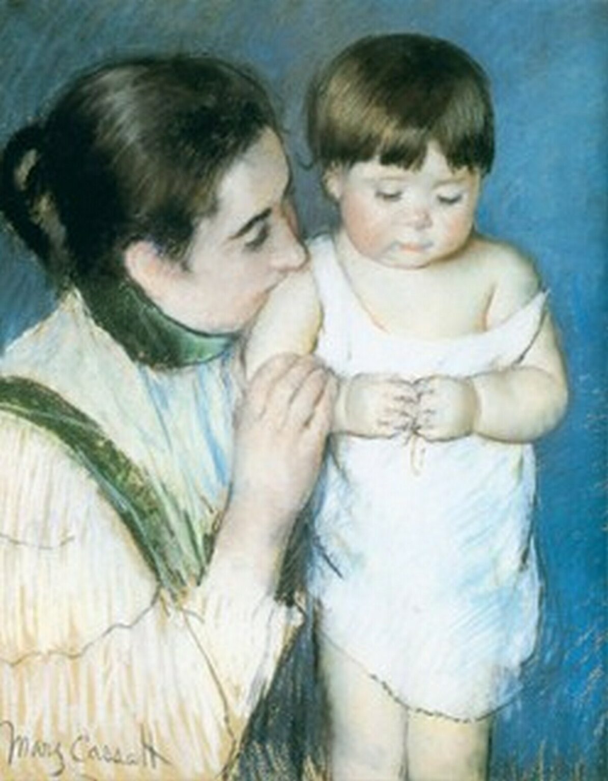 Cassatt Young Thomas and his mother (1893)