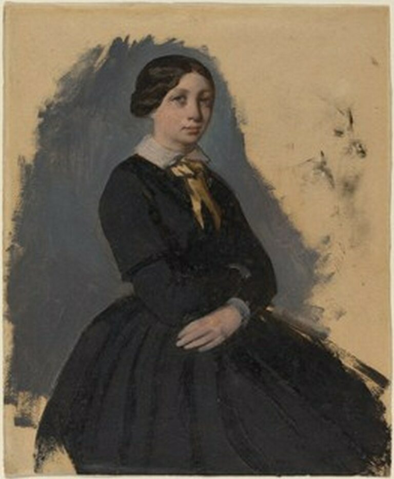 Degas Young Woman in Black (1861-65)