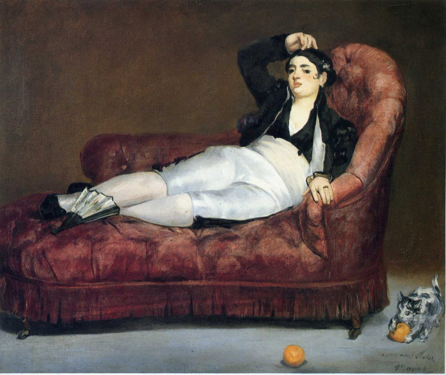 Manet Young woman reclining in spanish costume (1863)
