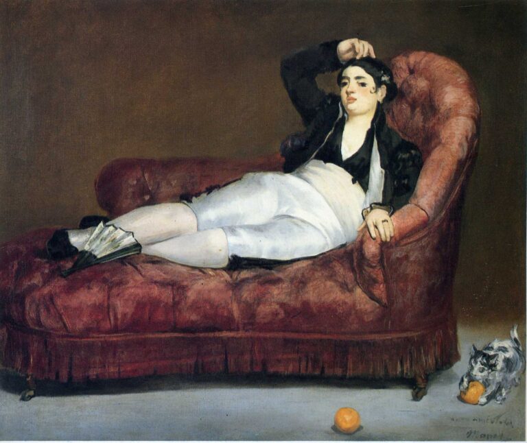 Manet Young woman reclining in spanish costume (1863)