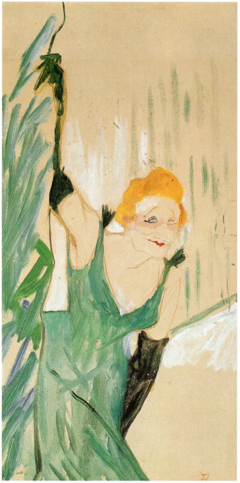 Toulouse-Lautrec Yvette Guilbert saludando al público (1894)