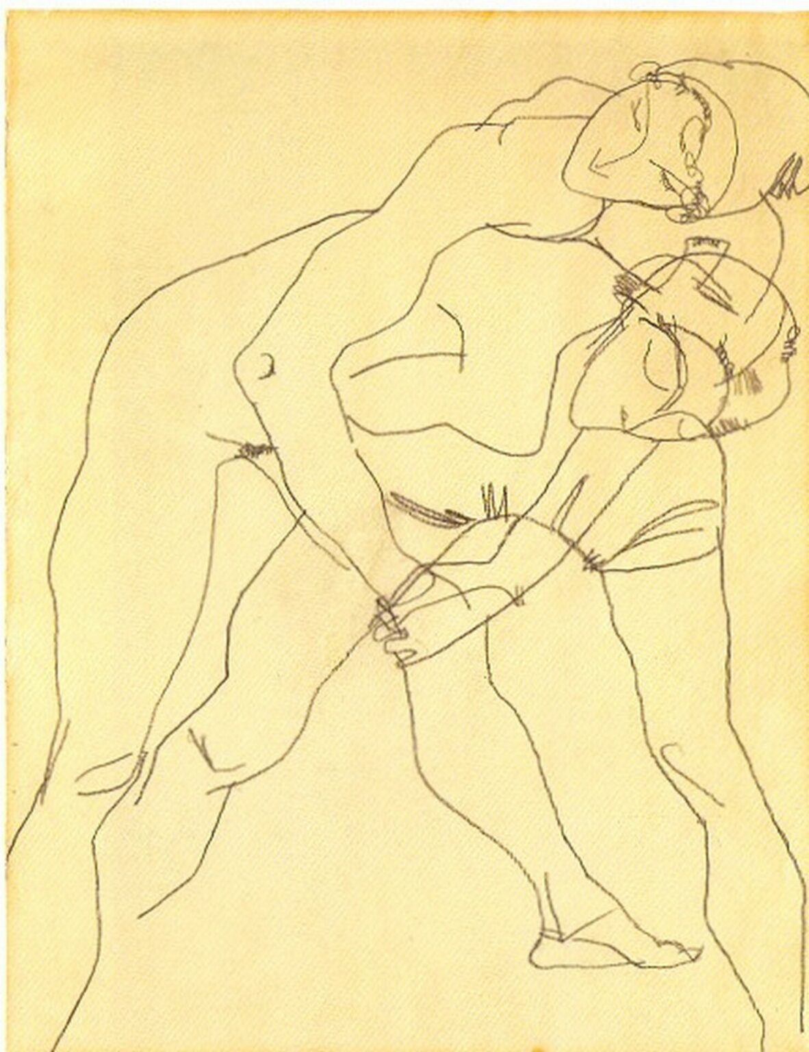 Schiele Zwei Figuren (1914)