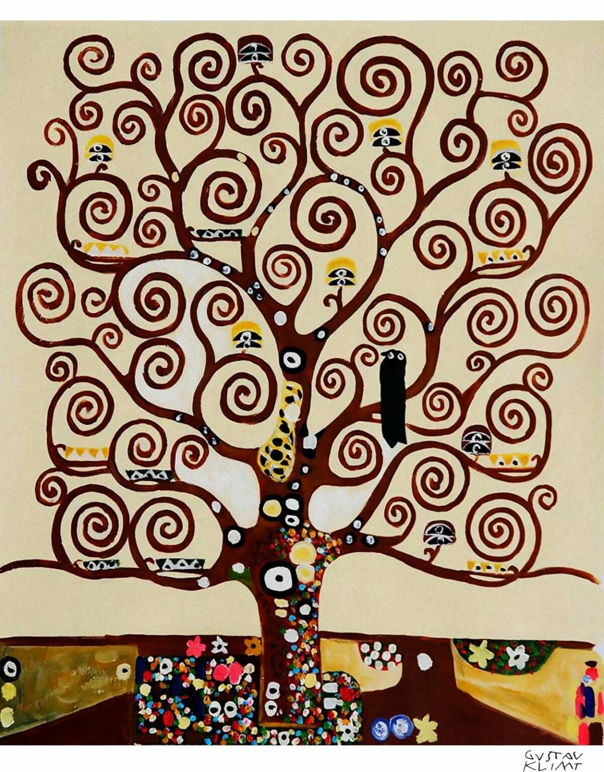 Klimt Árbol de la vida