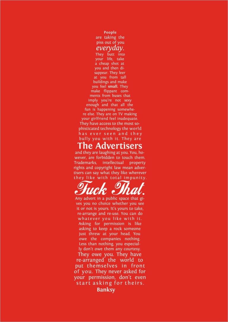 Banksy Coca-Cola advertisers