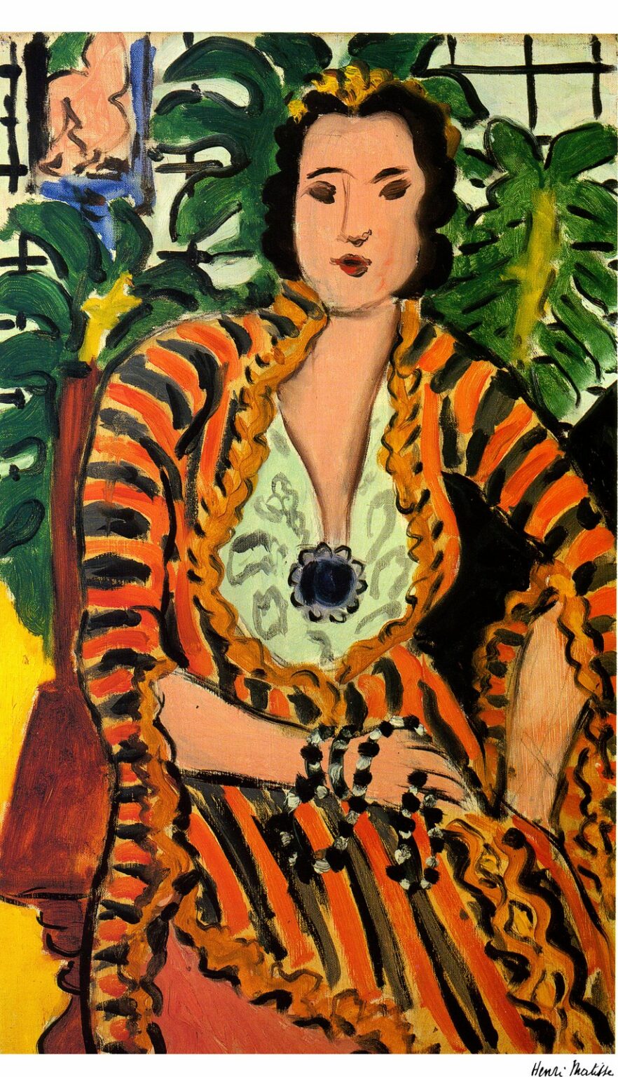 Matisse Femme au bijou blue
